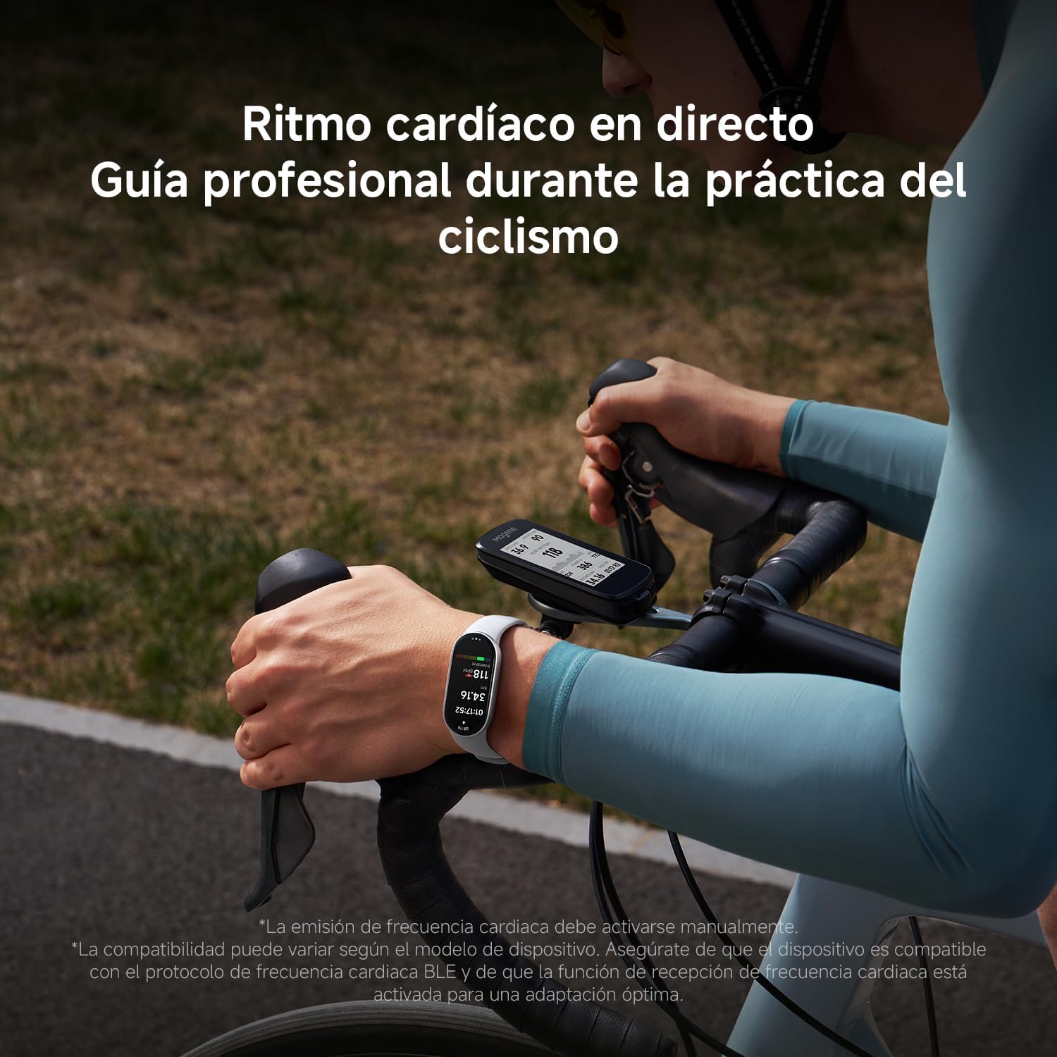 Xiaomi Smartband 10, Pantalla AMOLED de 1,72”, Carga rápida, 150+ Modos Deportivos, Monitorización de Salud y sueño, HyperOS 2.0, Impermeable 5ATM, Brújula