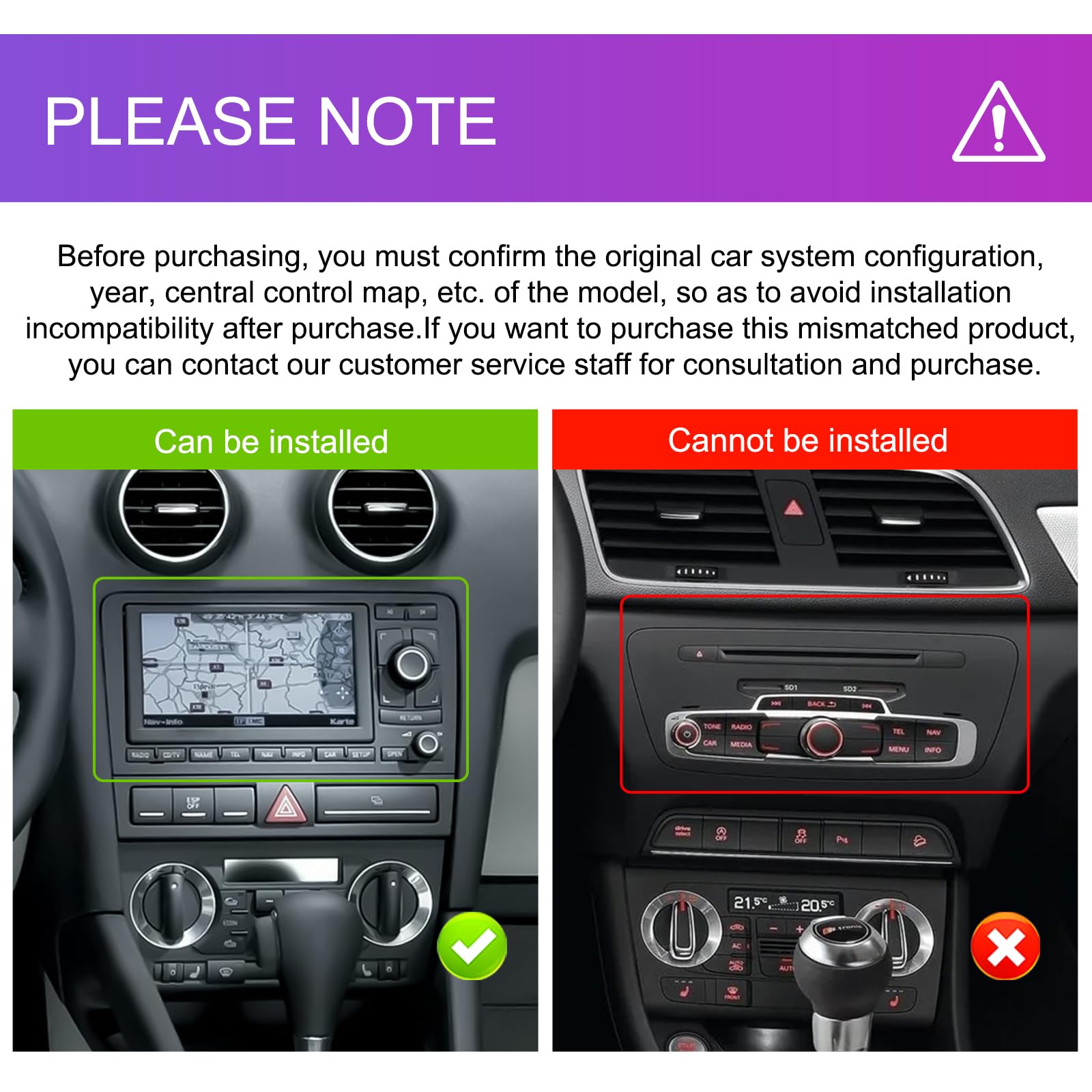 6G+128G 8 Core Wireless Carplay Android Car Radio for Audi A3 8P A3 8P1 S3 RS3 8P RS3 Sportback 7 Inch Car Radio Android Auto GPS Navi WiFi Mirror Link Bluetooth FM/RDS/DSP Rear Camera
