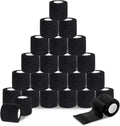 ROELLY 24 Rolls of Crossfit Tape, Sports Tape, 5 cm x 4.5 m, Cohesive Bandage, First Aid Bandages for Wrists, Ankles, Can Be Used for People or Small Animals, Black