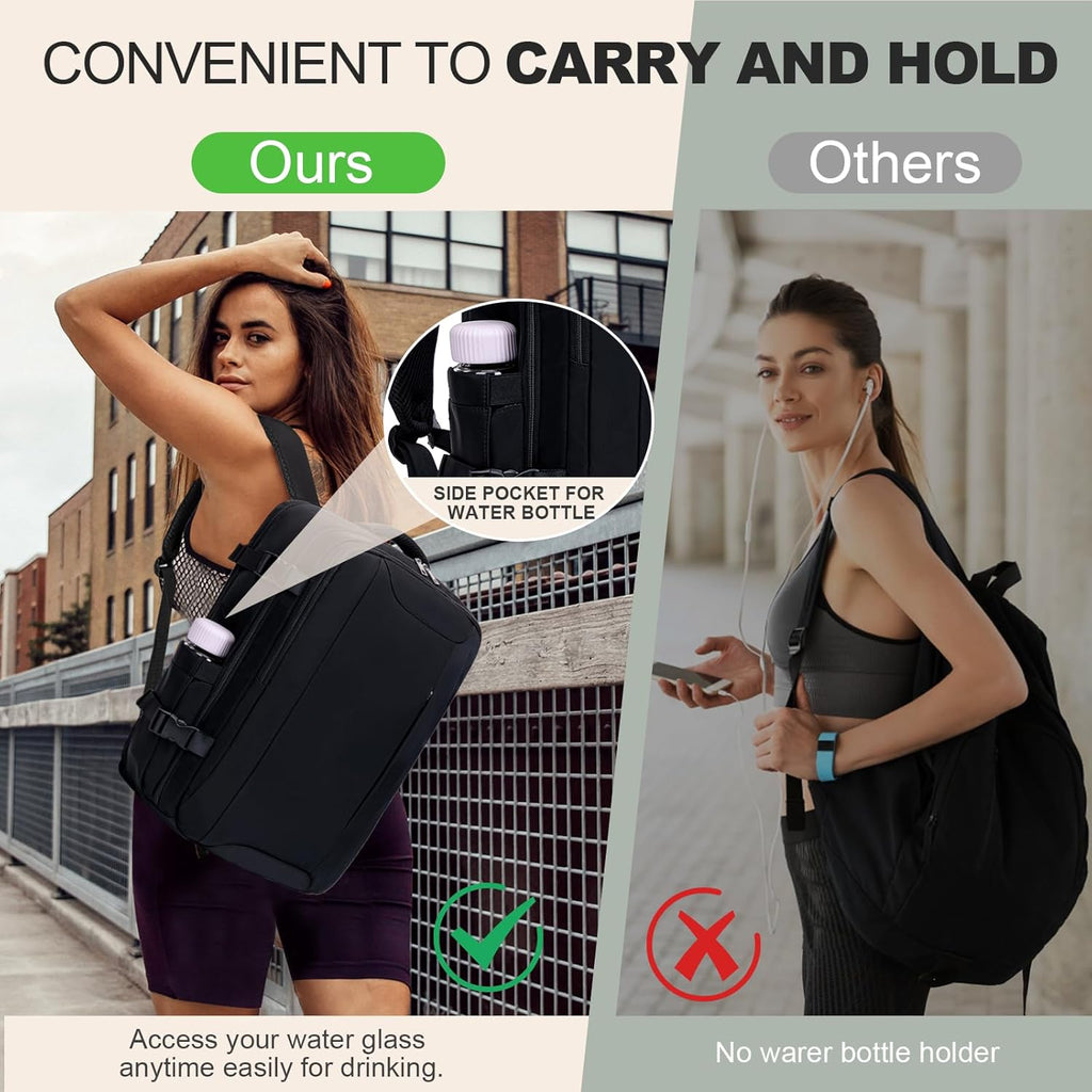 Mochila Viaje Cabina Avion 45x36x20, Mochila de Viaje para Easyjet con 3 Organizadores Equipaje de Mano con Bolsillo Antirrobo