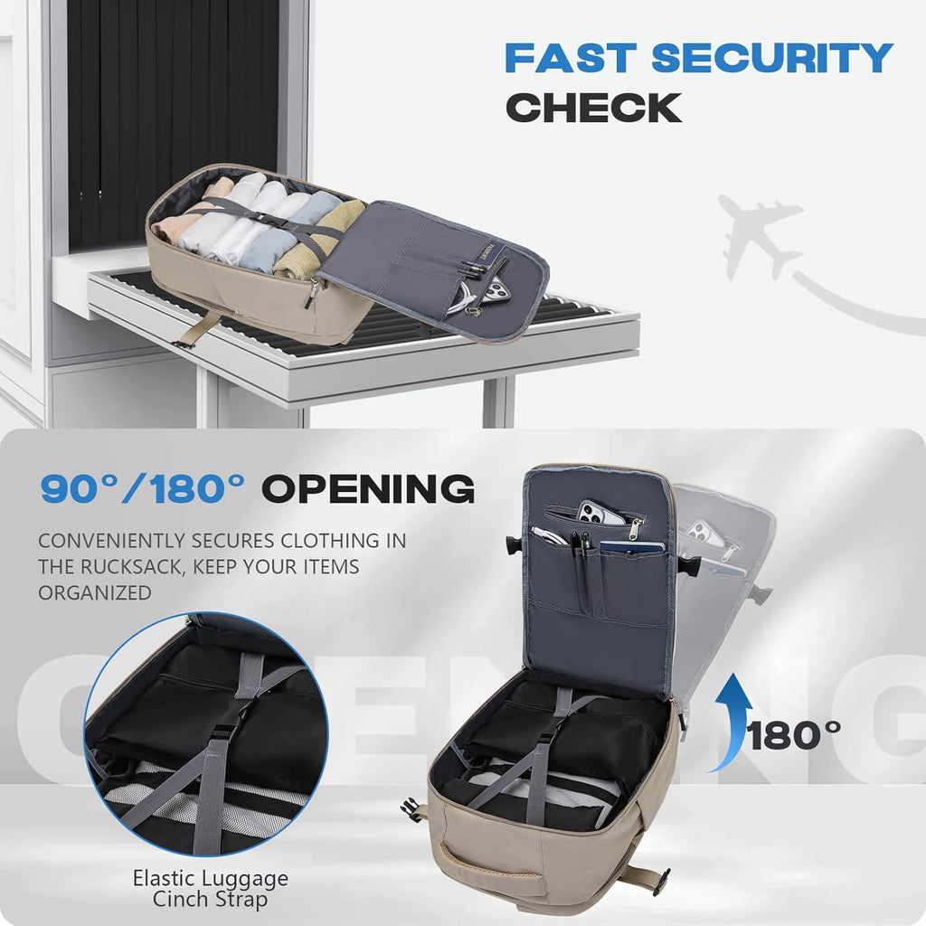 Mochila Viaje Cabina Avion 40x20x25 Mochila 40x30x20 para Ryanair Wizz Air Vueling Easyjet Equipaje de Mano Bolsa Antirrobo Resistente Al Agua