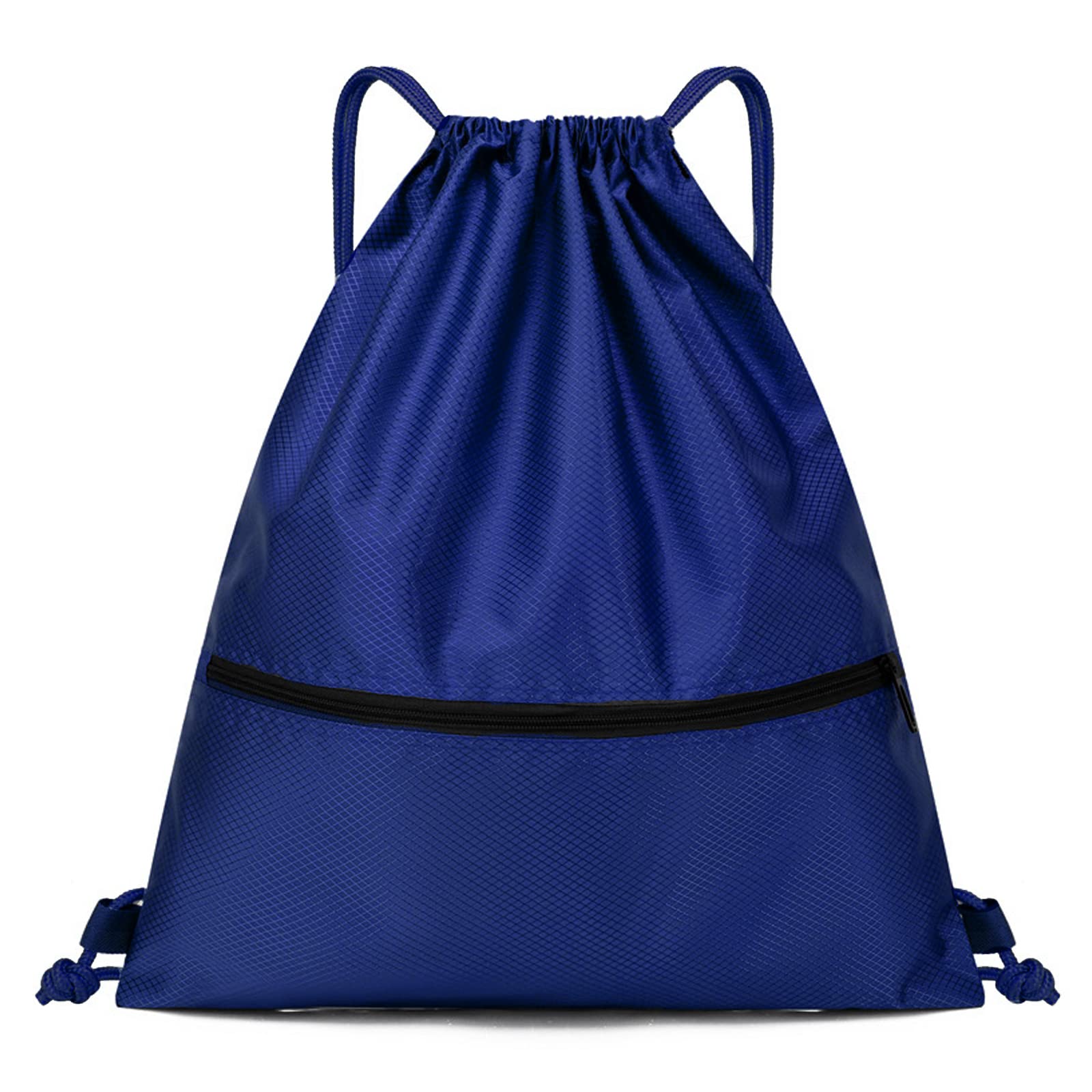Jsdoin Waterproof Drawstring Bag for Gym, Sports Drawstring Backpack, Sports Bag, Zipper, School, Beach, Holiday, Swimming, Travel