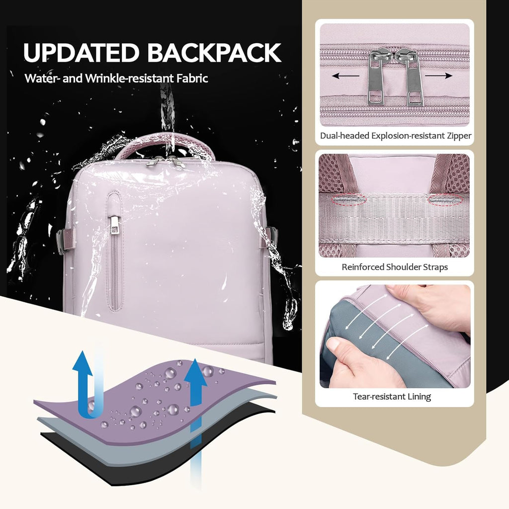 Mochila Viaje Cabina Avion 40x30x20 Mochila Viaje para Ryanair Equipaje de Mano con Bolsa Antirrobo Bolsillo de Botellas para Viaje Corto