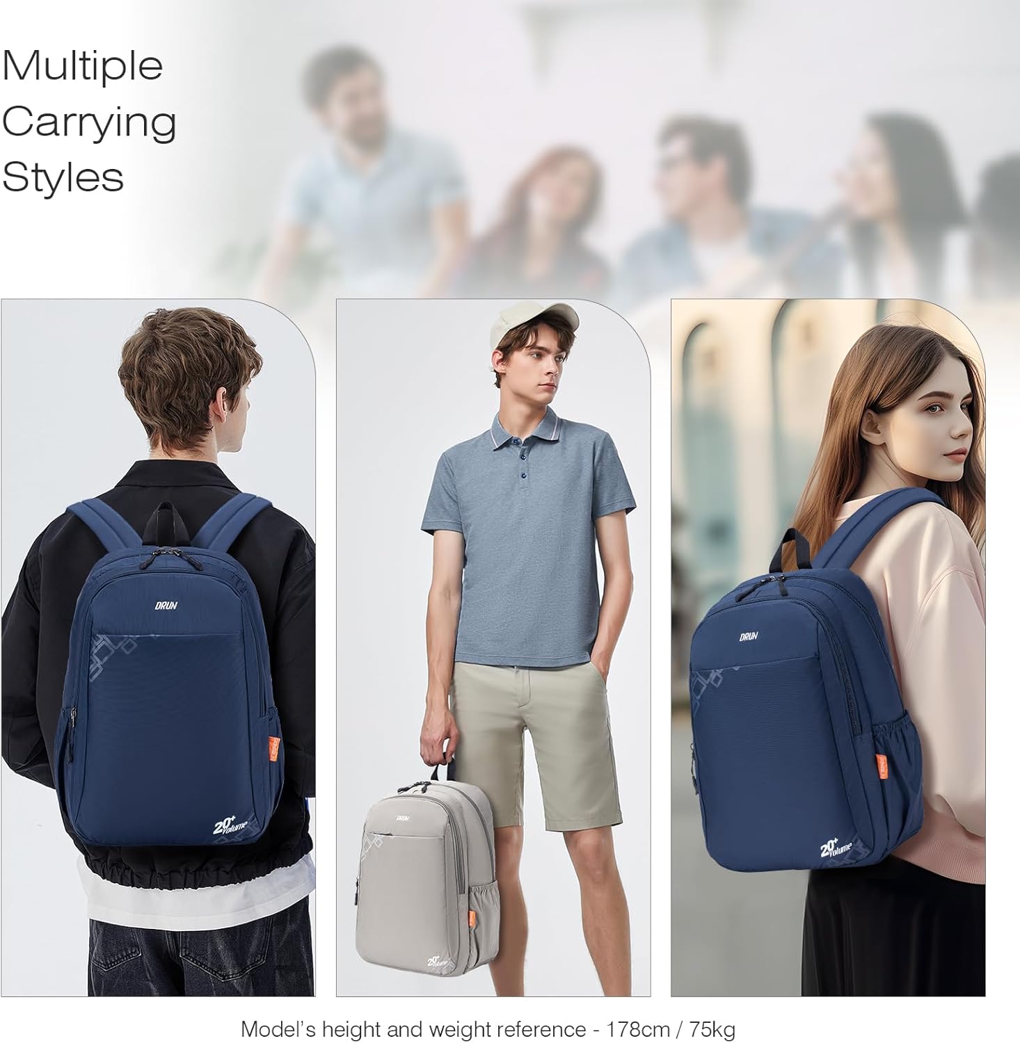 SPAHER 40 x 30 x 15 Mochila de viagem cabine avion ar Europa Wizzair mochila cabine 20 l impermeável mala cabine British Airways mochila viagem computador portátil 15,6 polegadas para homem e mulher