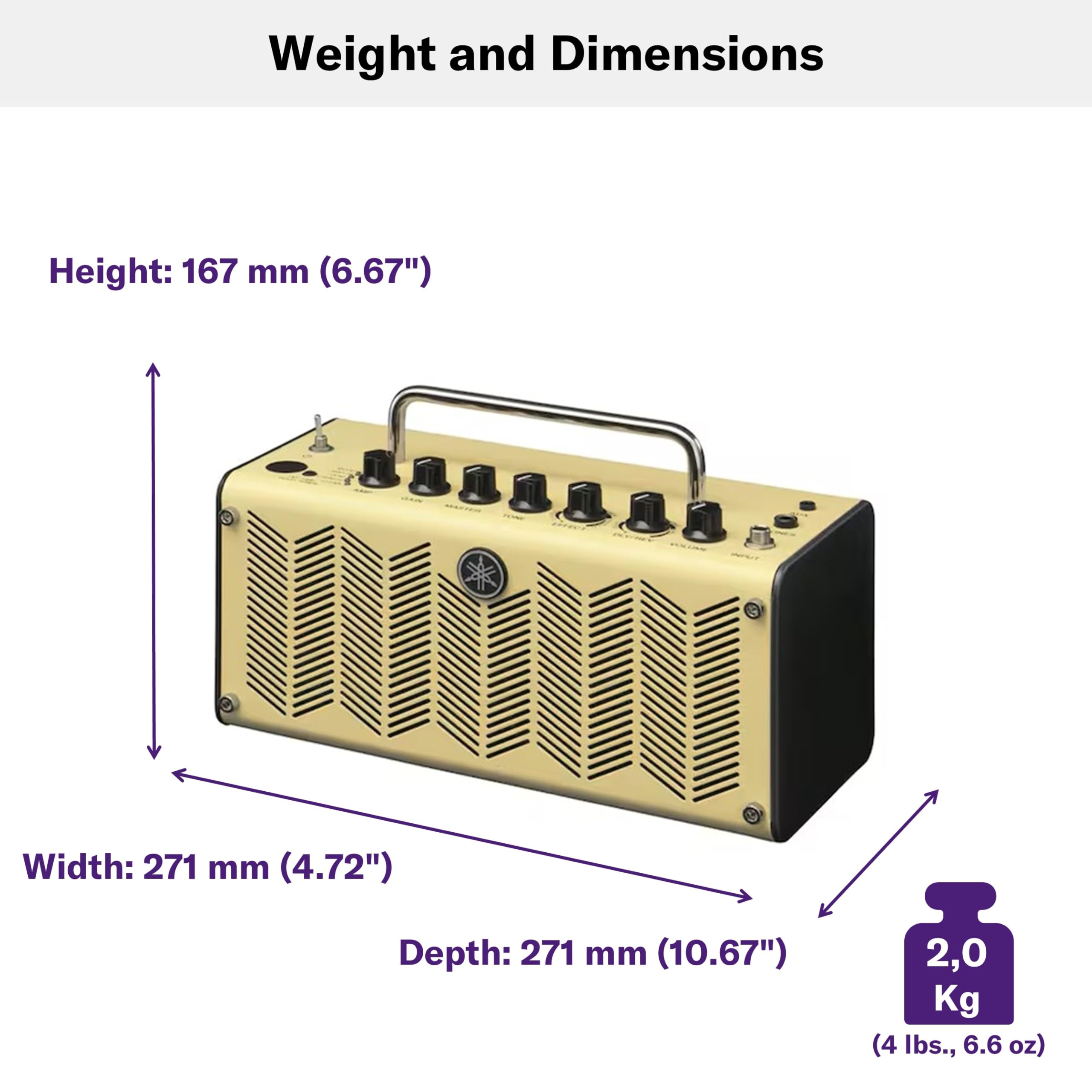 YAMAHA THR5H - 10W Guitar Amplifier, Ivory