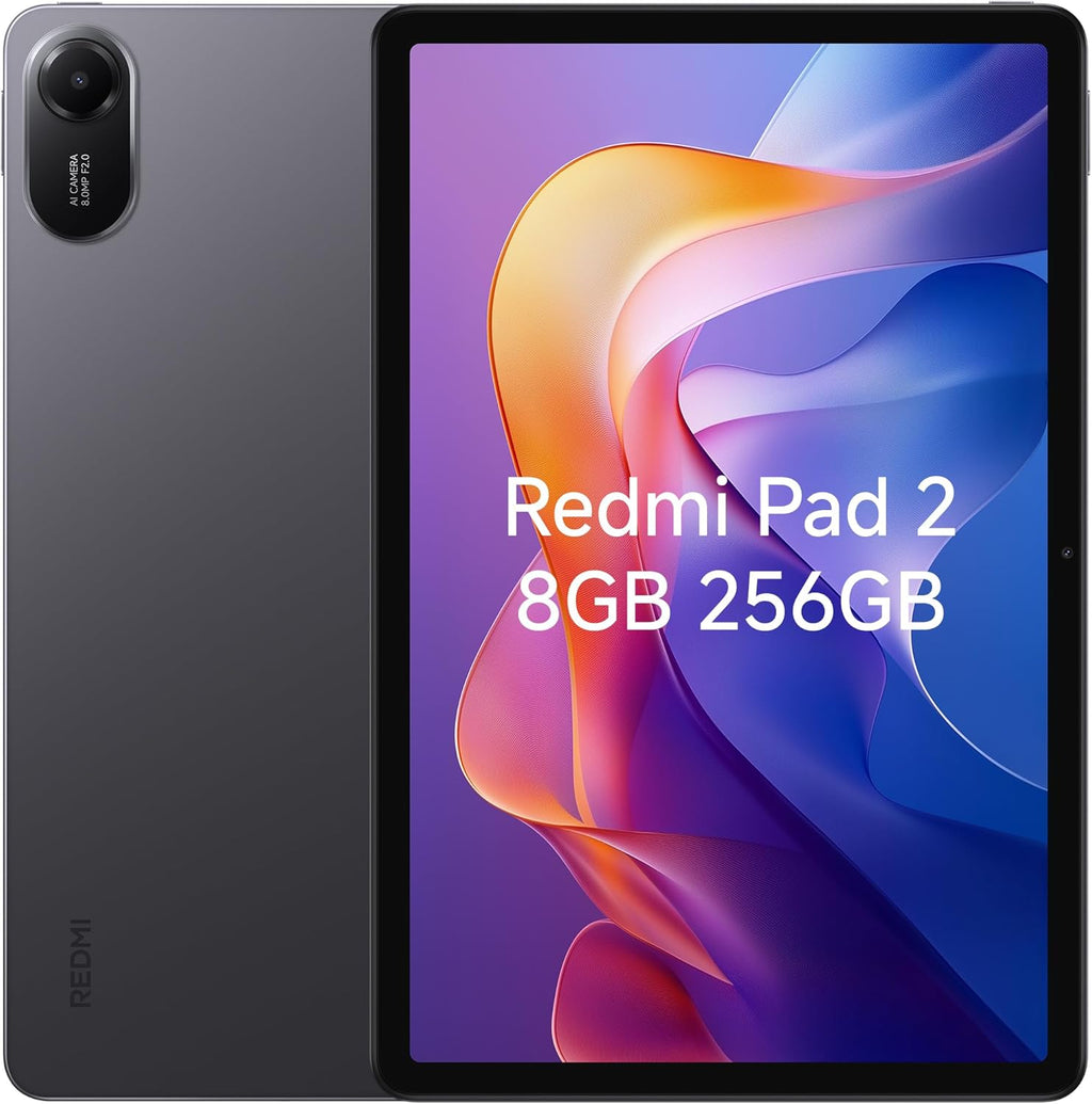 Xiaomi Redmi Pad 2 Only WiFi (No Calls or Text) 11" 2.5K Octa Core 4 Speakers Global ROM 9000mAh Bluetooth 5.3 8MP Model 25040RP0AL (Graphite Gray, 256GB + 8GB)