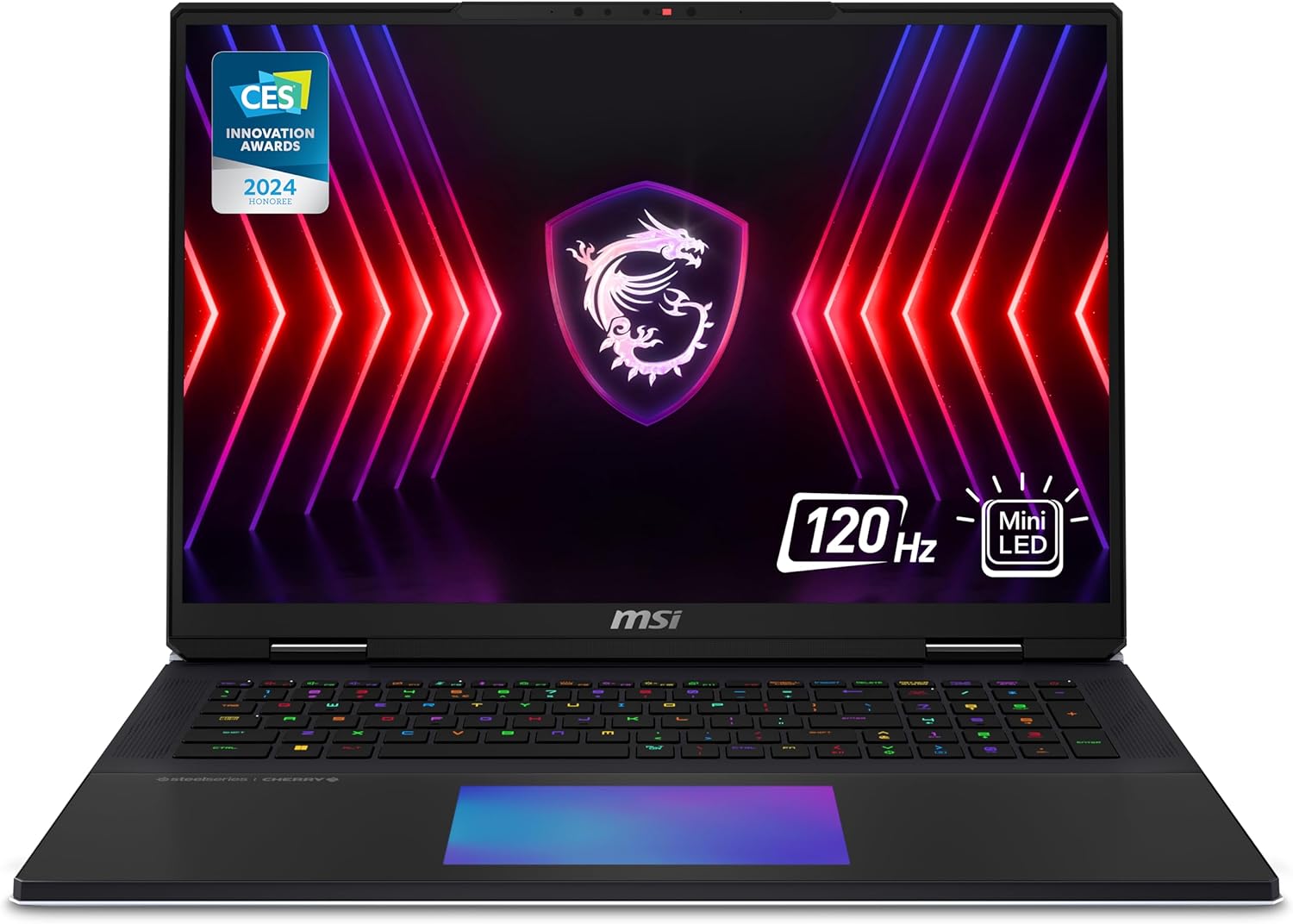 MSI Titan 18 HX AI 18" 120Hz MiniLED UHD+ Gaming Laptop: Intel Ultra 9-285HX, NVIDIA Geforce RTX 5090, 64GB DDR5, 6TB NVMe SSD, Thunderbolt 5, Wi-Fi 7, Win 11 Pro: Black A2XWJG-614US