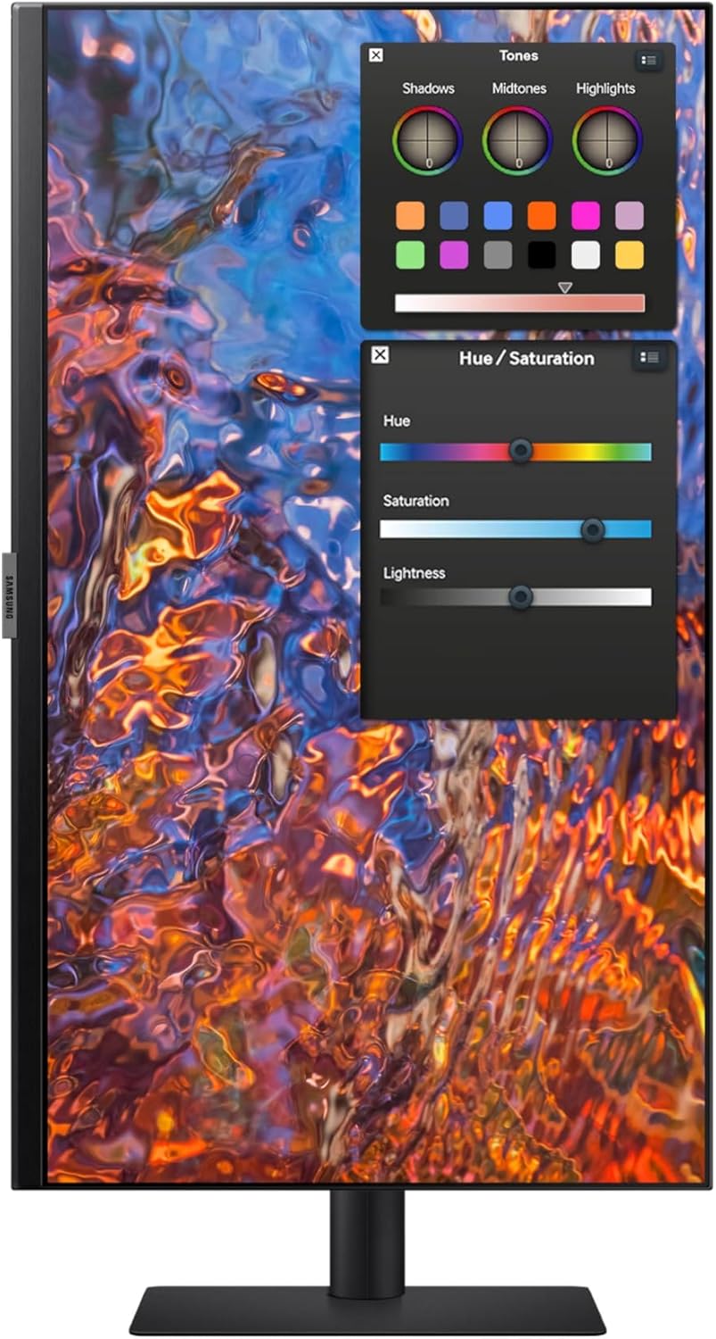 Samsung 27-Inch ViewFinity S80PB Series UHD Computer Monitor, DCI-P3 98%, VESA DisplayHDR 400, IPS Panel, Matte Display, USB-C, PIP/PBP, Intelligent Eye Care, LS27B804PXNXGO