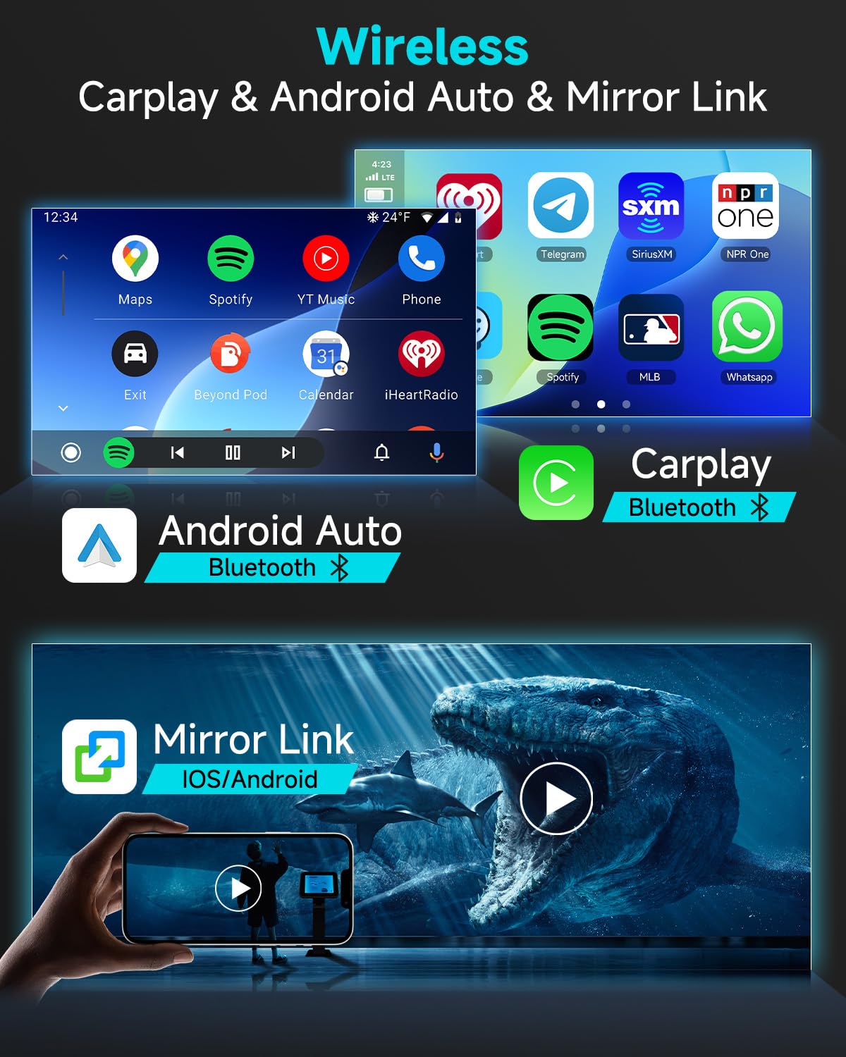 2G+64G Carplay Android Car Radio for Opel Astra J/Buick Excelle GT XT 2010-2014 7 Inch Car Radio 2 Din with Android Auto GPS Navi WiFi Mirror Link Bluetooth FM/RDS EQ/USB/SWC Rear Camera