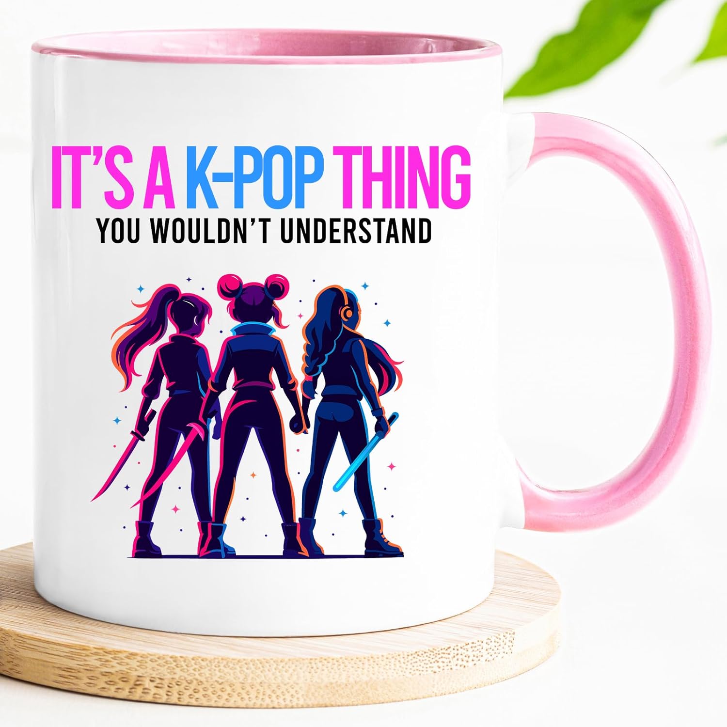 kpop Caneca de anime com texto "It's a Kpop Thing" | Ideia de presente divertida para fãs de anime | Caneca de merchandising Kpop para escritório ou escola |