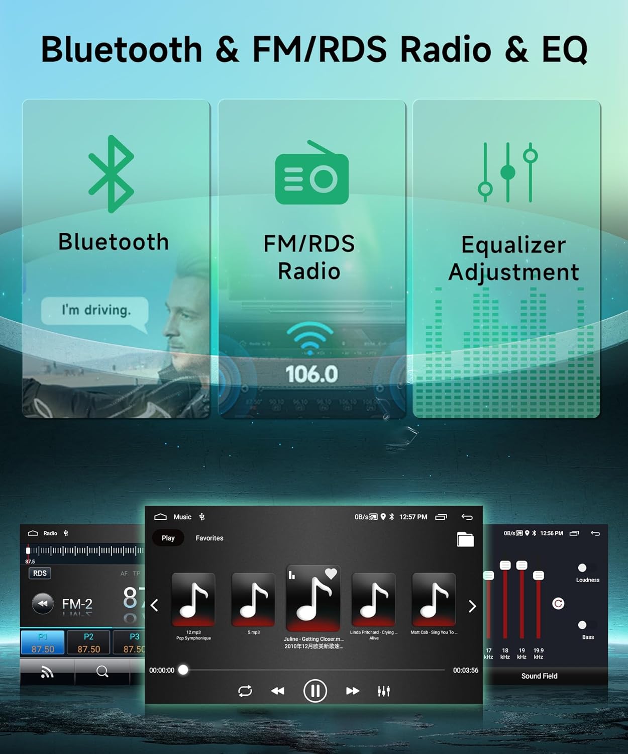 2G+64G Wireless Carplay Android Car Radio 2 Din for Mitsubishi ASX 1/Citroen C4/Peugeot 4008 10 Inch Car Radio with Android Auto GPS Navi WiFi Mirror Link Bluetooth FM/RDS Rear Camera