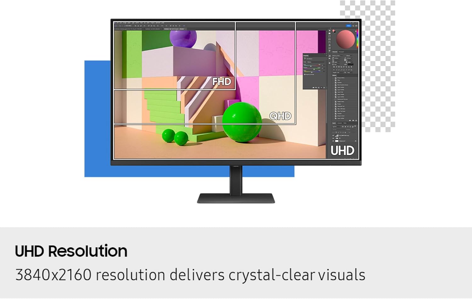 Samsung 37” ViewFinity S8 (S80UD) 4K UHD HDR10 High Resolution Monitor with USB-C and Ergonomic Design, Built-in KVM Switch, Intelligent Eye Care, LS37D800UANXZA, 2025