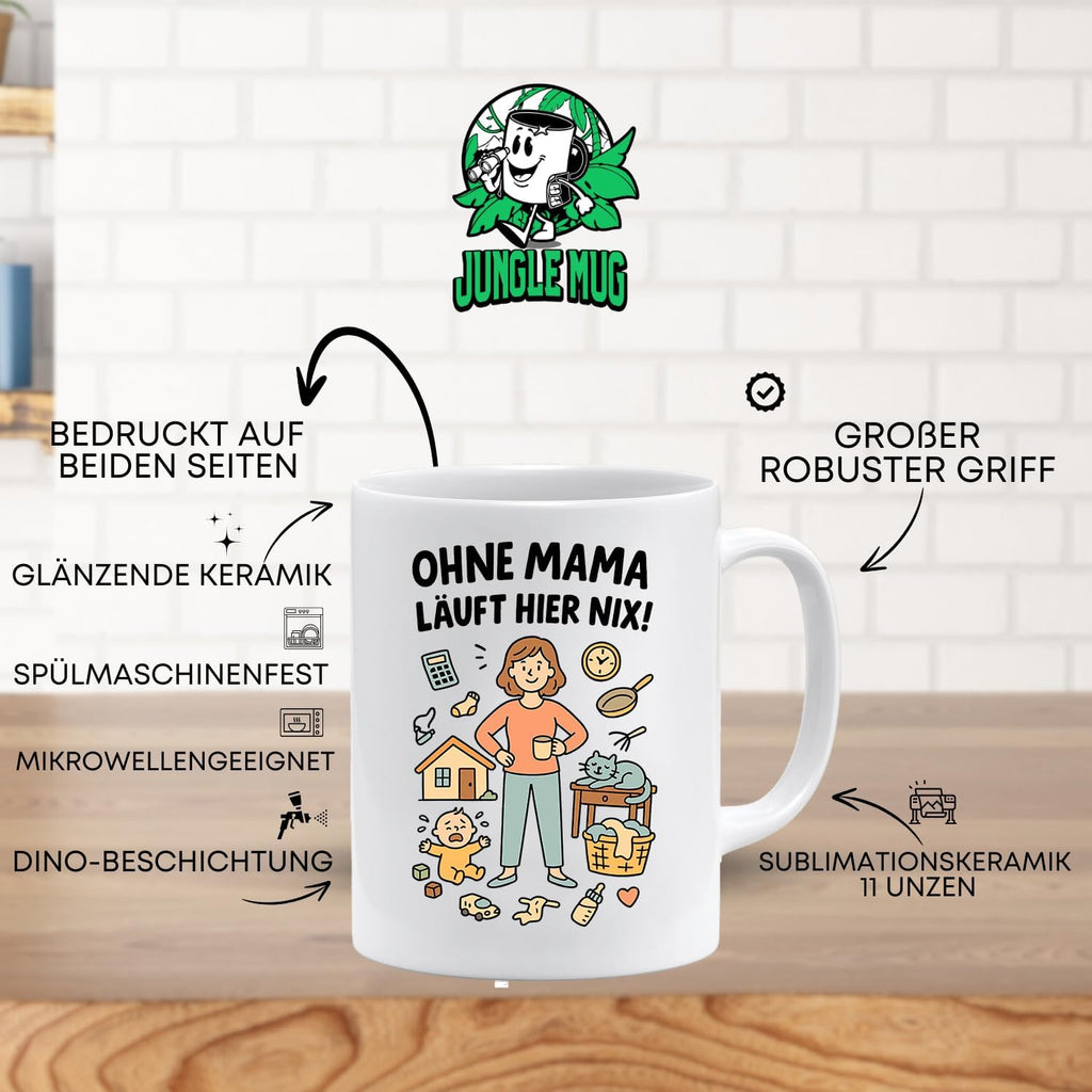 Jungle Mug Caneca de café com ilustrações para mãe e dia a dia