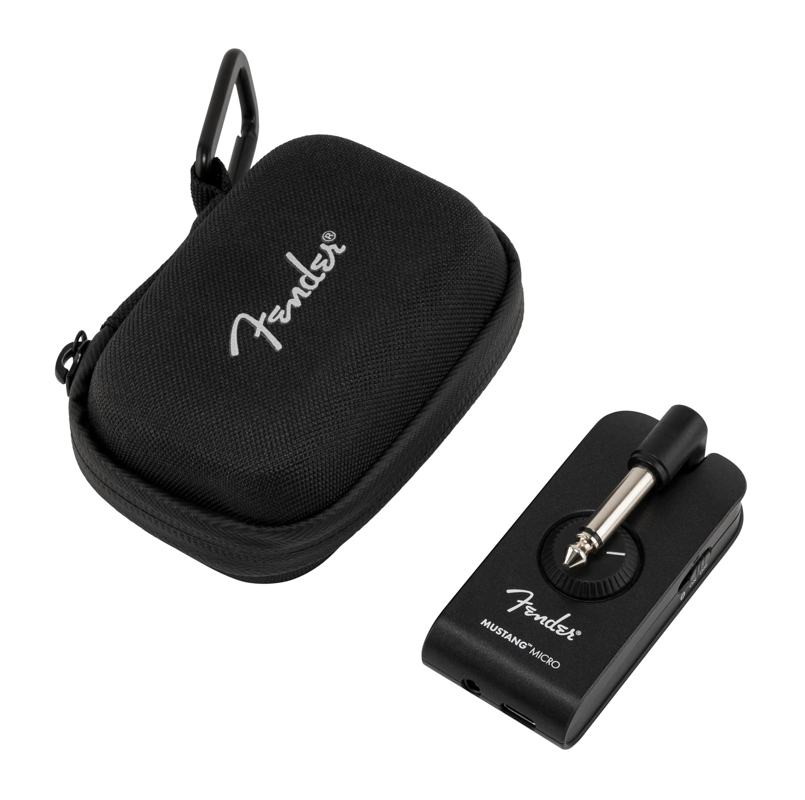 Fender Mustang Micro Plus amplificador de guitarra, amplificador de auriculares pessoal com 25 modelos de amplificador, 25 efeitos, Bluetooth e 100 presets, recarregável por USB
