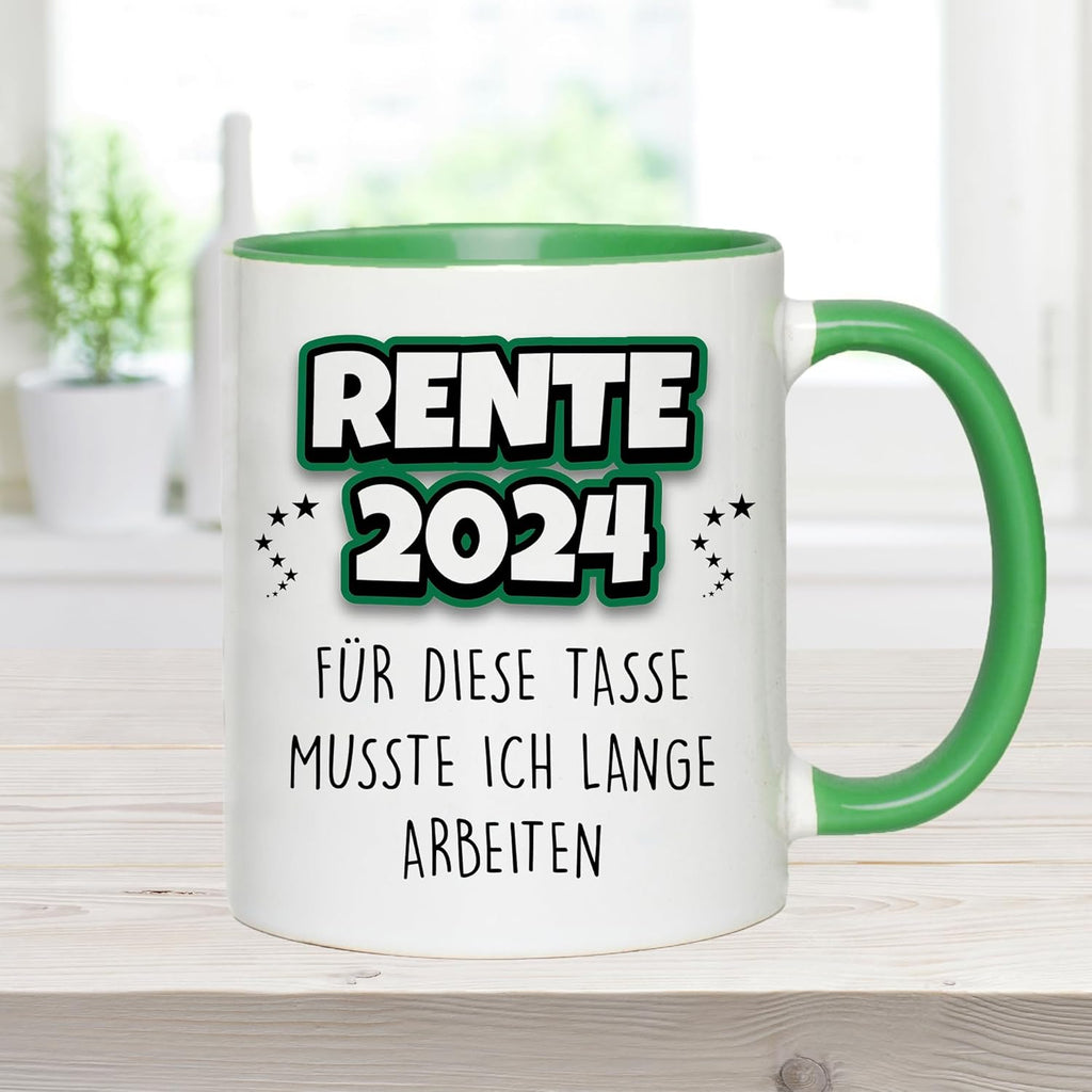 Jungle Mug Caneca com frase, pensão 2024 para esta caneca tive que trabalhar muito tempo - divertido presente de despedida para reforma - presente de despedida, presentes de reforma
