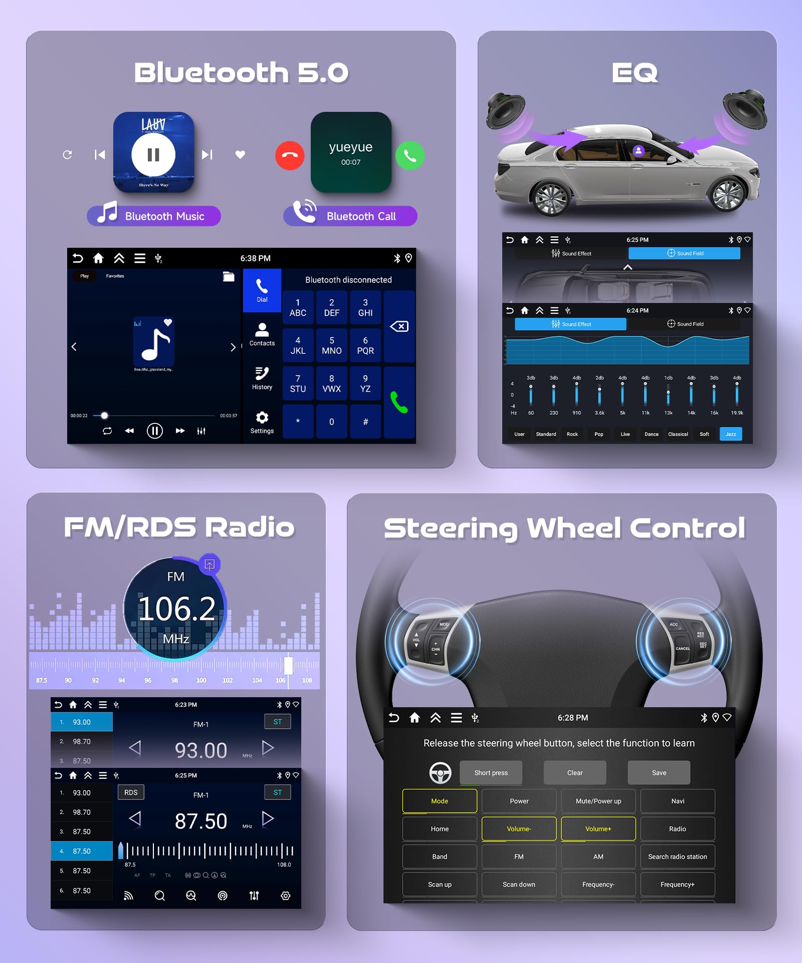 2G+64G Wireless Carplay Android Car Radio for Renault Dacia Logan 2 Sandero B52 2012-2019 9 Inch Radio with Android Auto Navi GPS WiFi Mirror Link Bluetooth FM/RDS/Dab/SWC Rear Camera