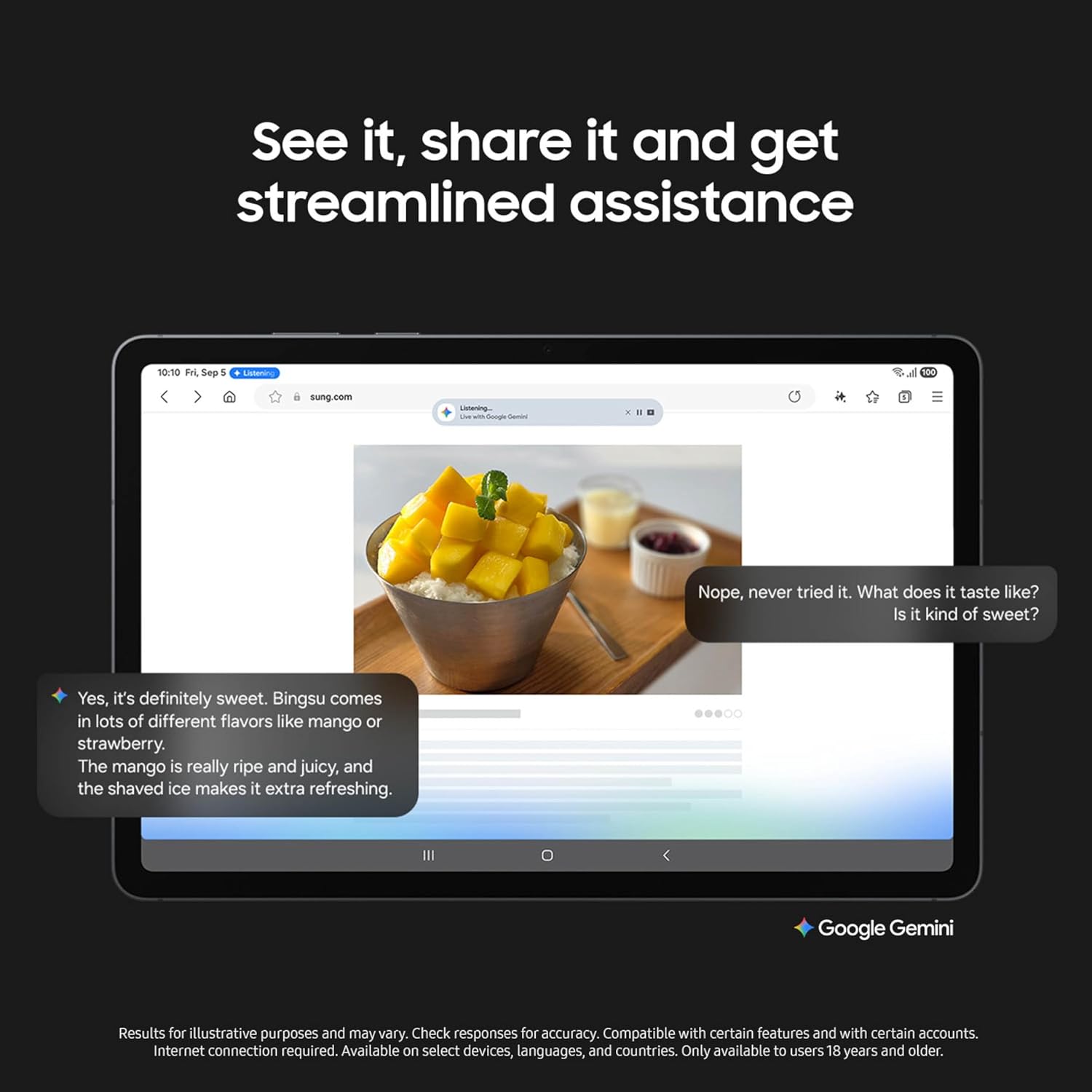 Samsung Galaxy Tab S11 256 GB WiFi Android Tablet, Large Display, Durable, Slim, Light, High Performance, Long Battery Life, S Pen for Note-Taking, AI Assist, US Version, Silver