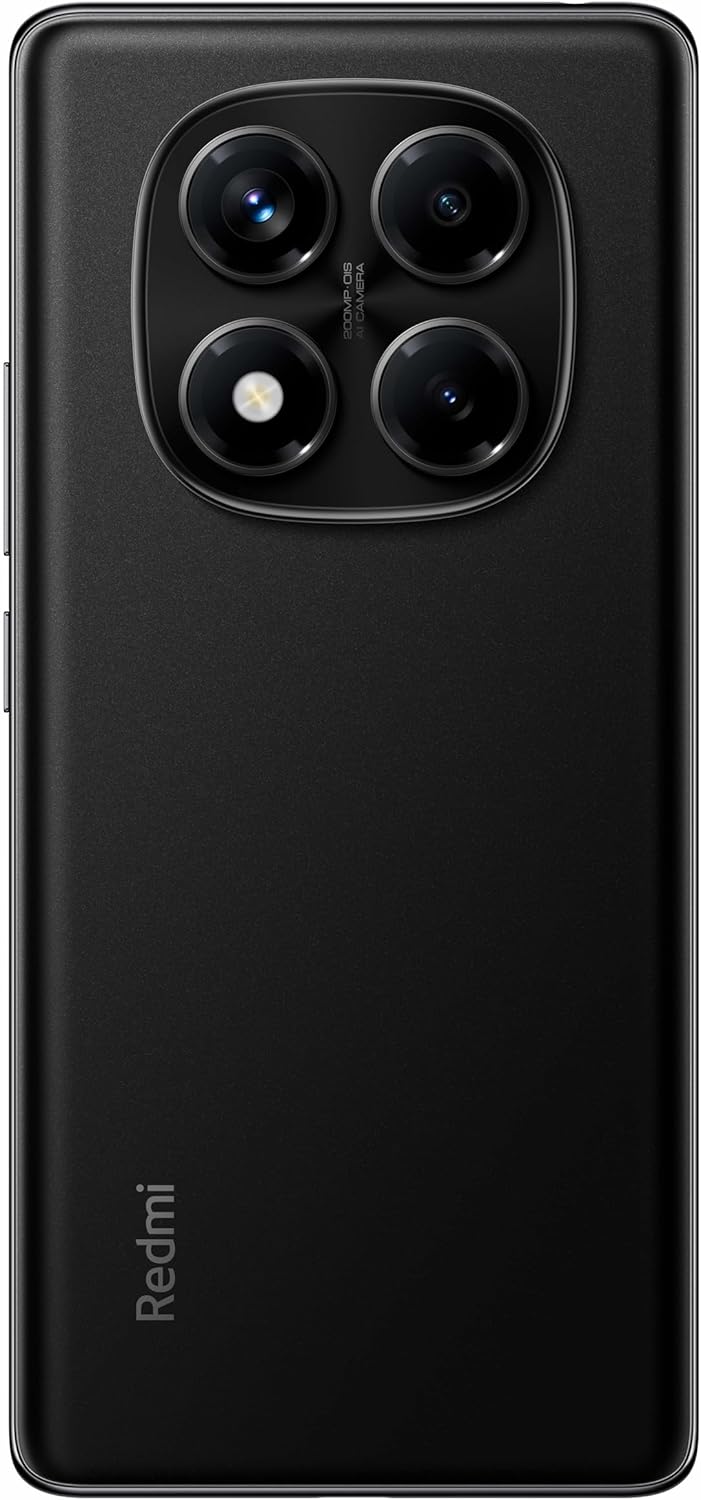 XIAOMI Redmi Note 14 Pro - Smartphone de 8+256GB, Pantalla de 6.67" AMOLED FHD+ 120Hz, MediaTek Helio G100-Ultra, cámara de 200MP, TurboCharge 45W, 5500 mAh, Cargador no Incluido, Negro (Versión ES)