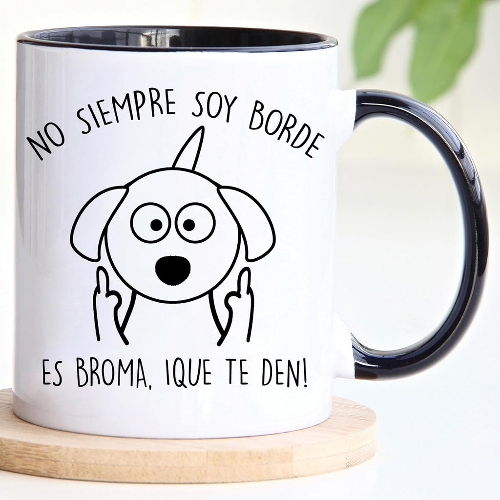 Presente colega trabalho | Caneca de café com mensagem Nem sempre sou borda | Presentes originais para homem e mulher | Presentes divertidos
