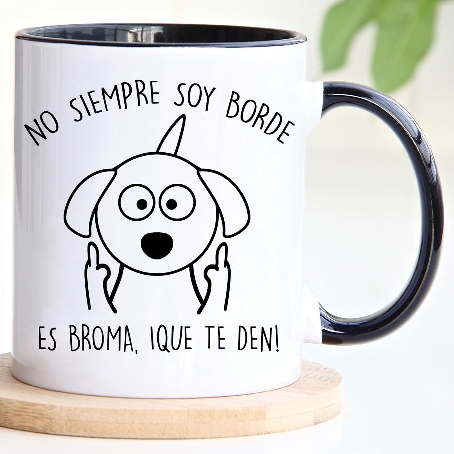 Presente colega trabalho | Caneca de café com mensagem Nem sempre sou borda | Presentes originais para homem e mulher | Presentes divertidos