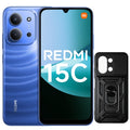 XIAOMI Redmi 15C Smartphone 4+256GB Pantalla de 6.9" 120Hz cámara IA de 50MP batería de 6000mAh Carga rápida de 33W procesador Octa-Core Negro(con Funda)