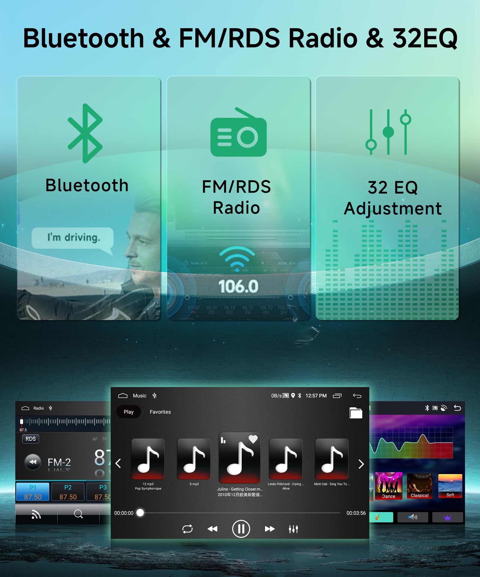 2G+64G Wireless Carplay Android Car Radio for Renault Dacia Logan 2 Sandero B52 2012-2019 9 Inch Radio with Android Auto Navi GPS WiFi Mirror Link Bluetooth FM/RDS/Dab/SWC Rear Camera