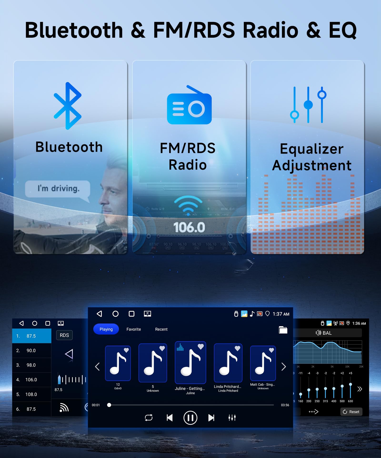 2G+64G Wireless Carplay Android 13 Car Radio 2 Din for Peugeot 2008 208 2012-2018 with Android Auto GPS Navi WiFi 10.1 Inch Car Radio with Bluetooth FM/RDS Radio USB/EQ/SWC Rear Camera