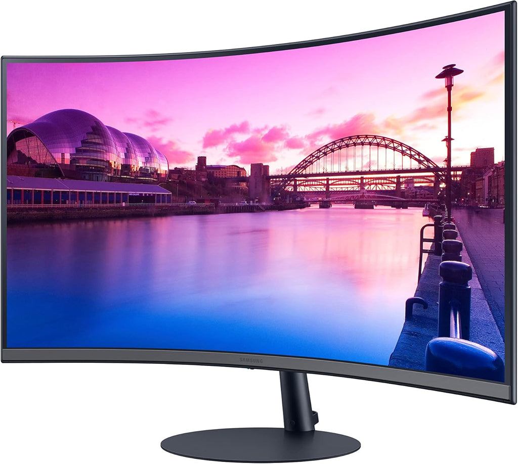 SAMSUNG 32-Inch S39C Series FHD Curved Gaming Monitor, 75Hz, AMD FreeSync, Game Mode, Advanced Eye Comfort, Frameless Display, Built in Speakers, Slim Metal Stand, LS32C392EANXGO, Black