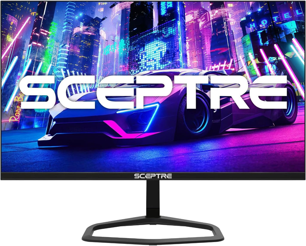 Sceptre New Curved 24.5-inch Gaming Monitor up to 240Hz 1080p R1500 1ms DisplayPort x2 HDMI x2 Blue Light Shift Build-in Speakers, Machine Black 2025 (C255B-FWT240 Series)