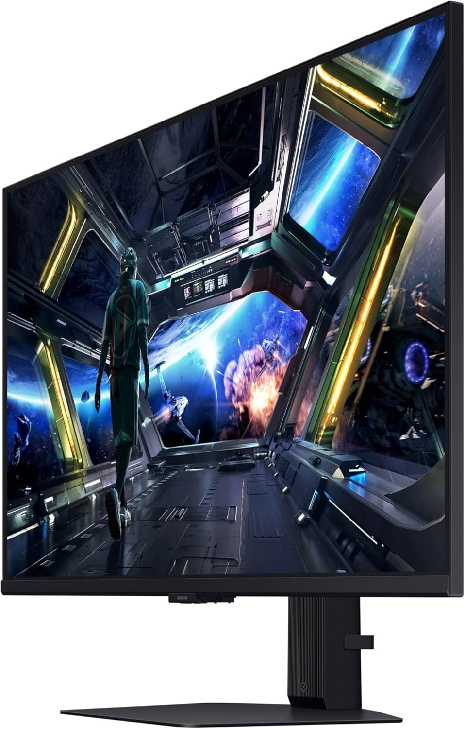 Samsung 32” Odyssey G7 (G70D) 4K UHD IPS 144Hz 1ms(GtG) Smart Gaming Monitor, G-Sync Compatible, AMD Freesync Premium, Vivid Colors, Adjustable Stand, Black Equalizer, LS32DG702ENXZA