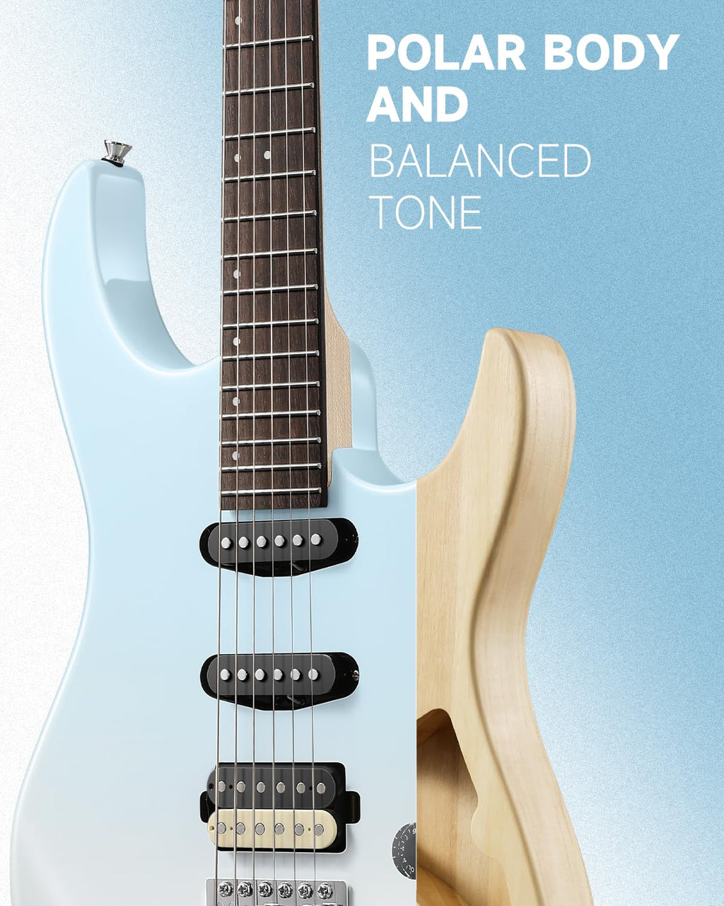 Donner DMT-66 39 polegadas guitarra elétrica de tamanho completo para iniciantes, kit de guitarra elétrica com capa preta roxa