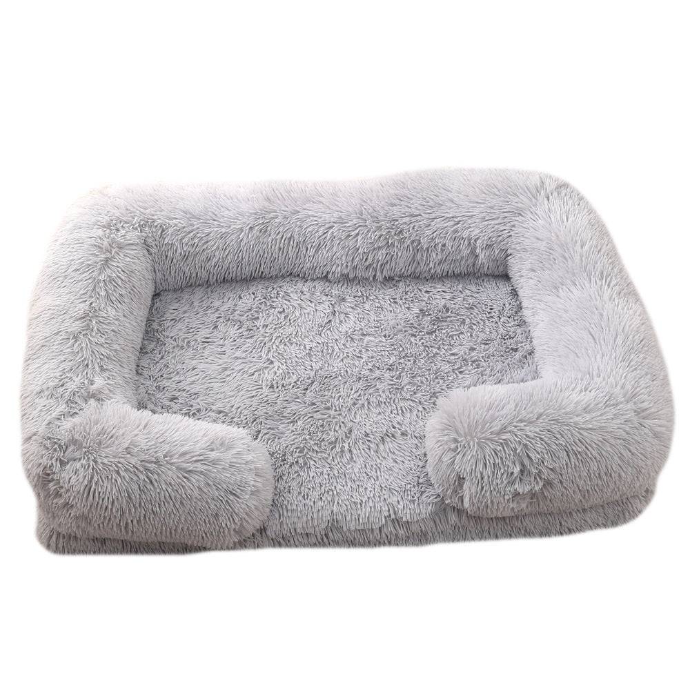 Plush Rectangle Pet Bed | Cozy Winter Dog Bed for Maximum Comfort