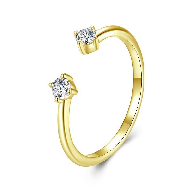 Anel Simples com Moissanite