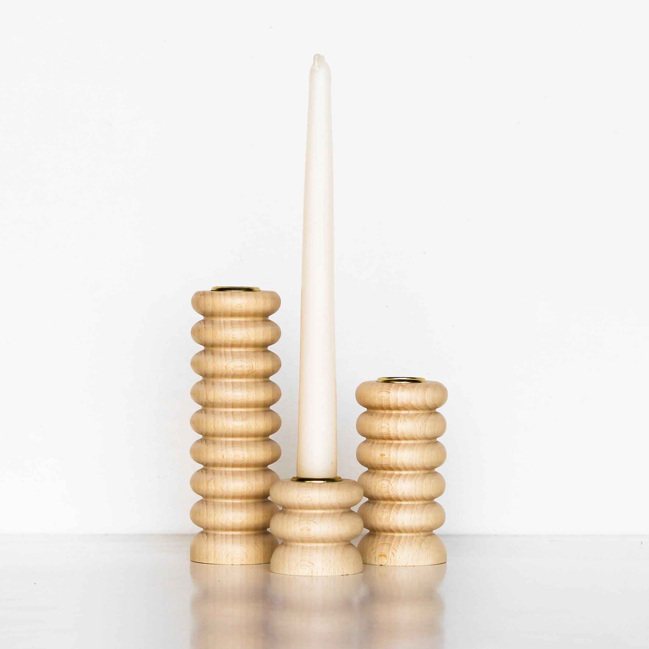 Totem Wooden Candle Holder - Short Nº 1