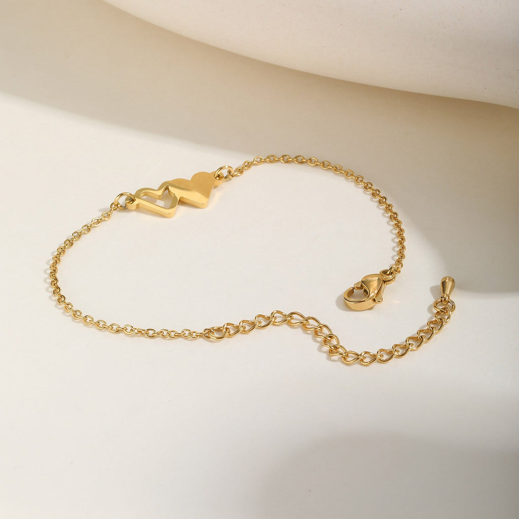 Pulseira Heart em Aço Inoxidável