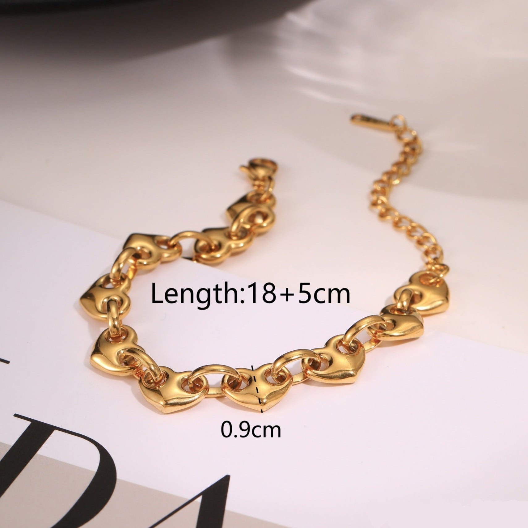 Heart Bracelet in Stainless Steel