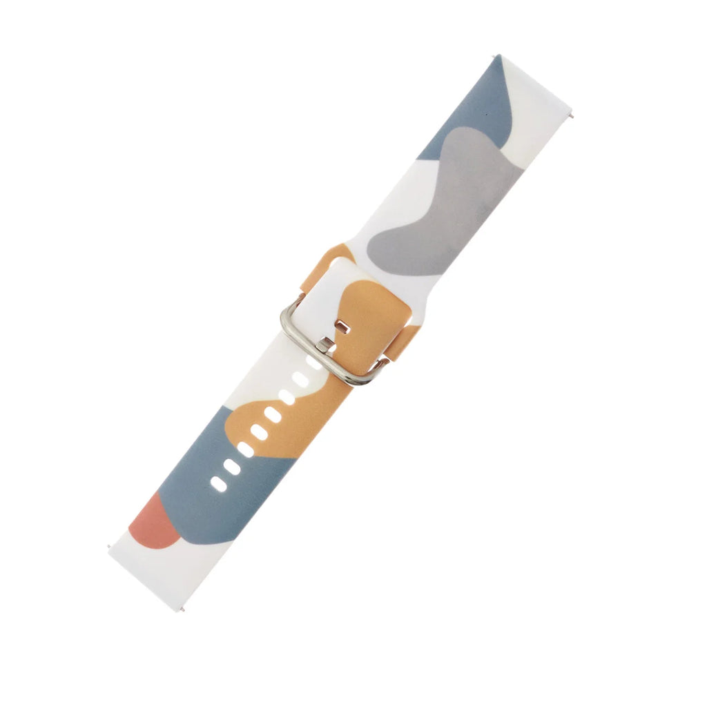 HURTEL Strap Moro Silicone para Samsung Galaxy Watch 46mm / Bracelete com Padrão 2