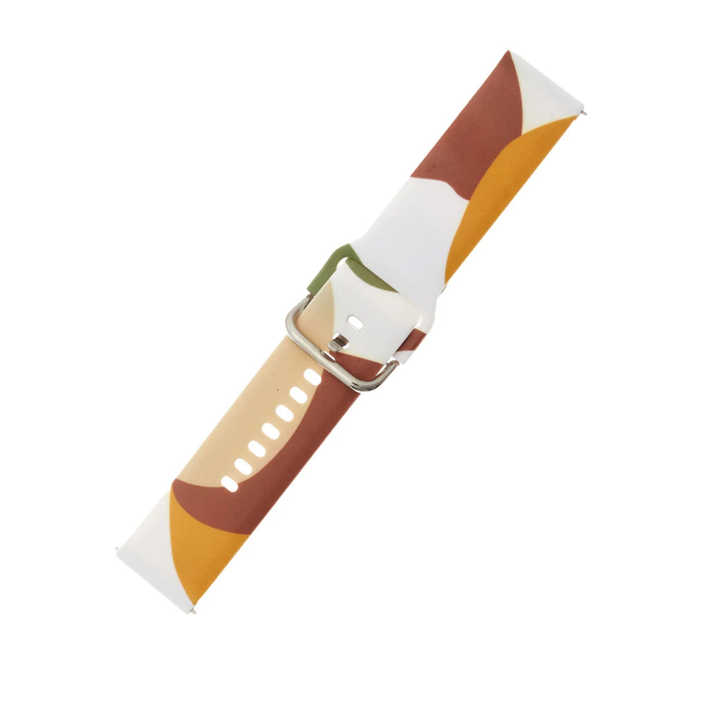 Strap Moro / HURTEL / Silicone / Para Samsung Galaxy Watch 46mm / Bracelete com Padrão