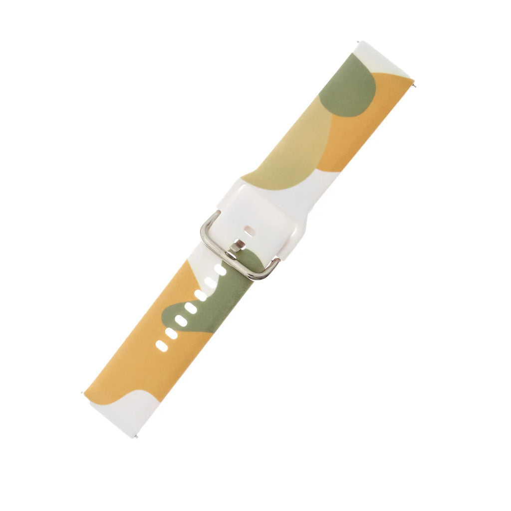 Pulseira de Silicone HURTEL Strap Moro para Samsung Galaxy Watch 46mm / Bracelete com Padrão / Cor: Moro