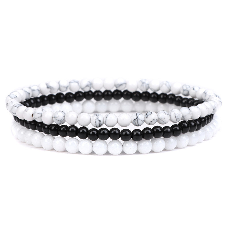 Conjunto de 3 pulseras en piedra natural