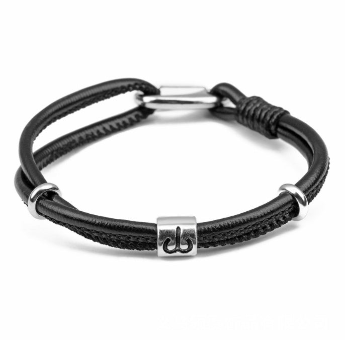 Zodiac Leather Bracelet