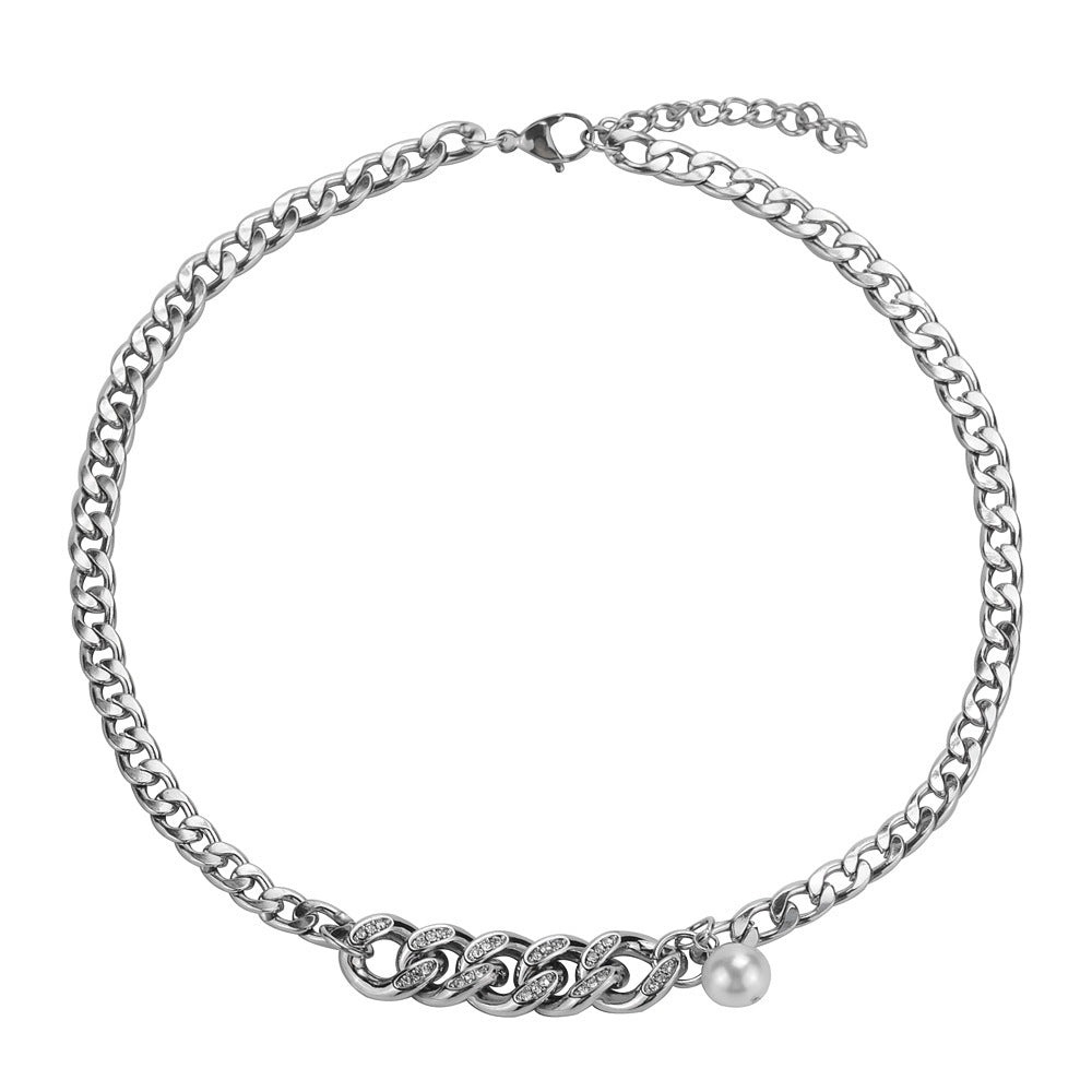 Pulseira e Colar em Aço Inoxidável 316L