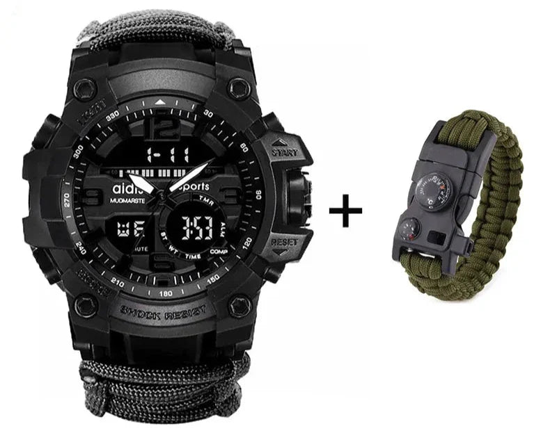 Waterproof LED Military Sports Watch