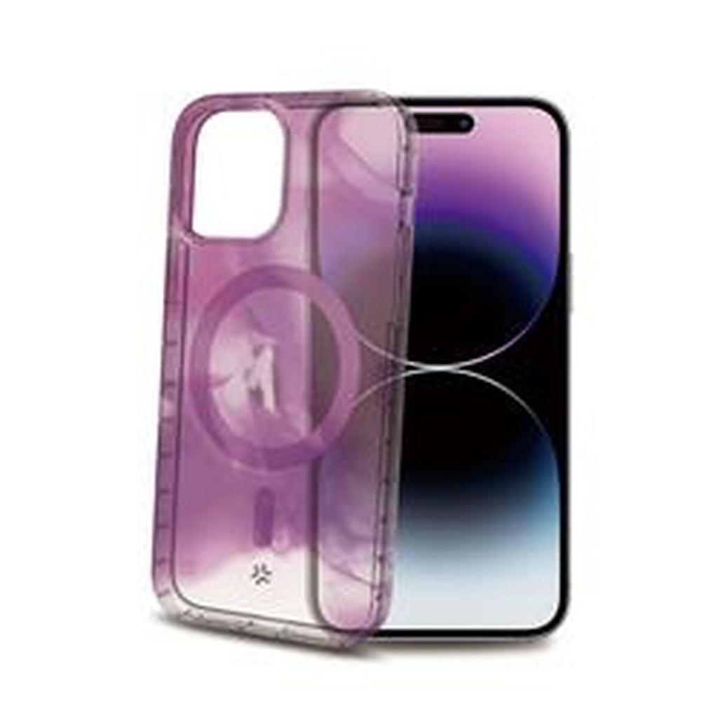 Celly iPhone 15 Pro Max Transparent Purple Phone Case