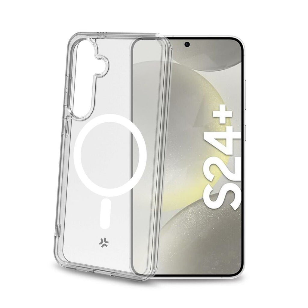 Celly GELSKINMAG1066 White Transparent Cell Phone Case for Galaxy S24 Plus