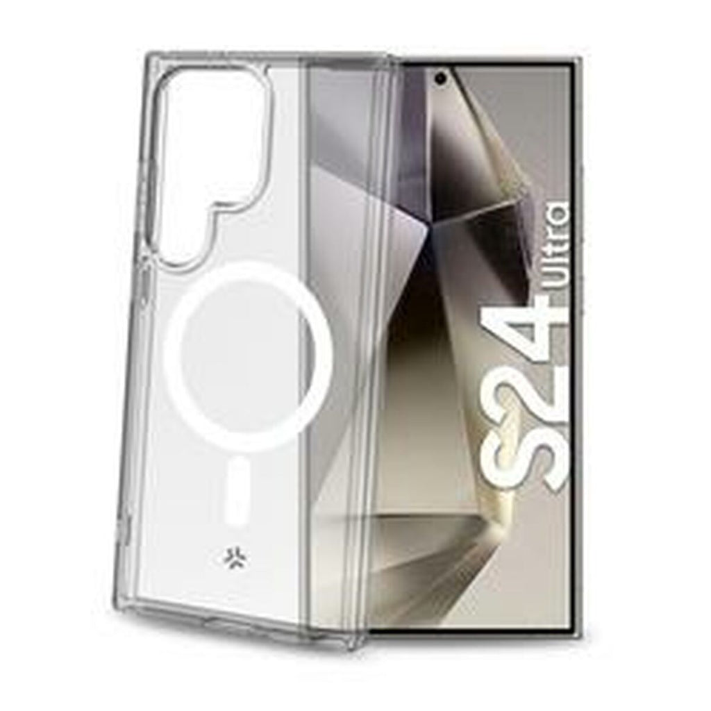 Celly GELSKINMAG1067 White Transparent Cell Phone Case for Galaxy S24 Ultra