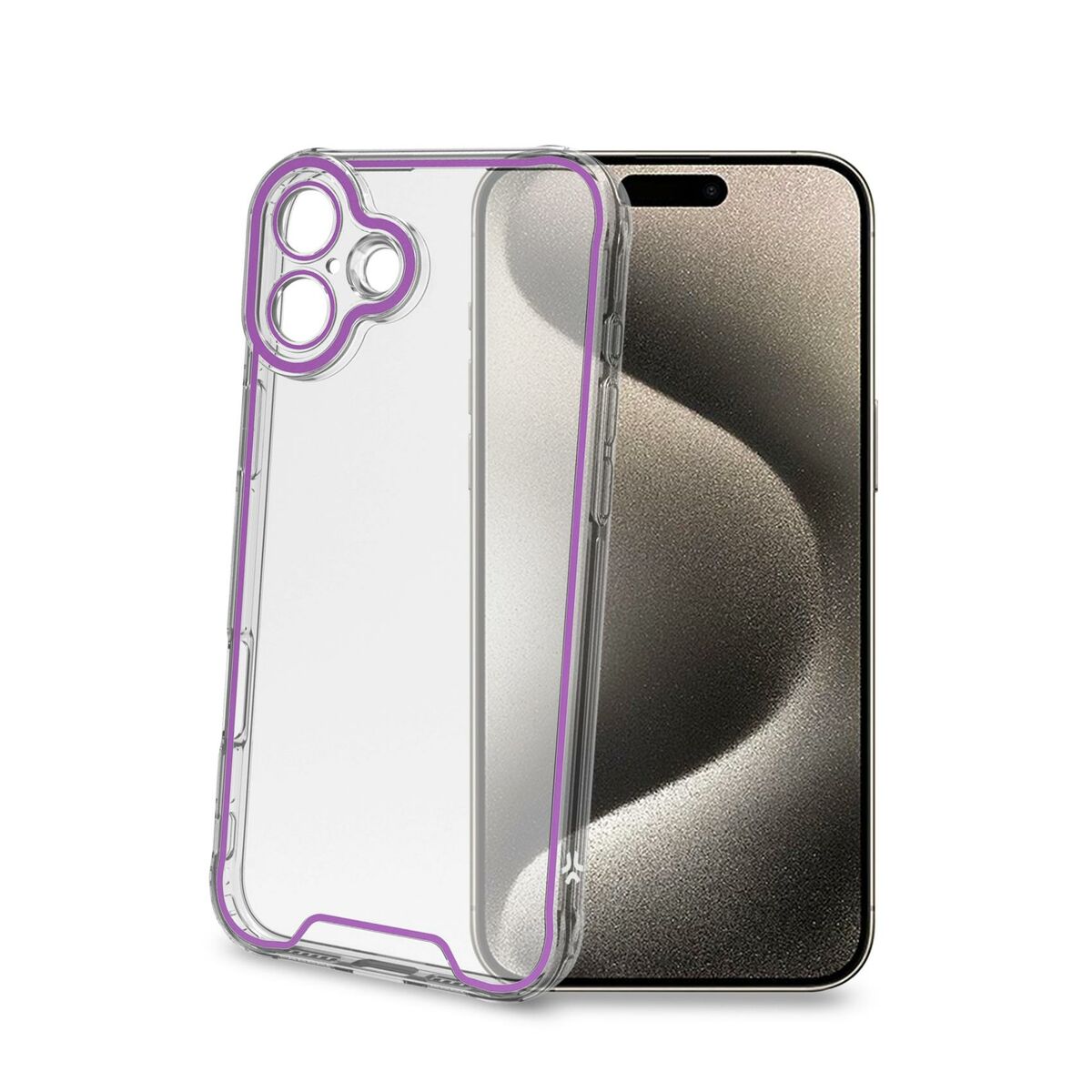 Celly Transparent Phone Case for iPhone 16 Plus