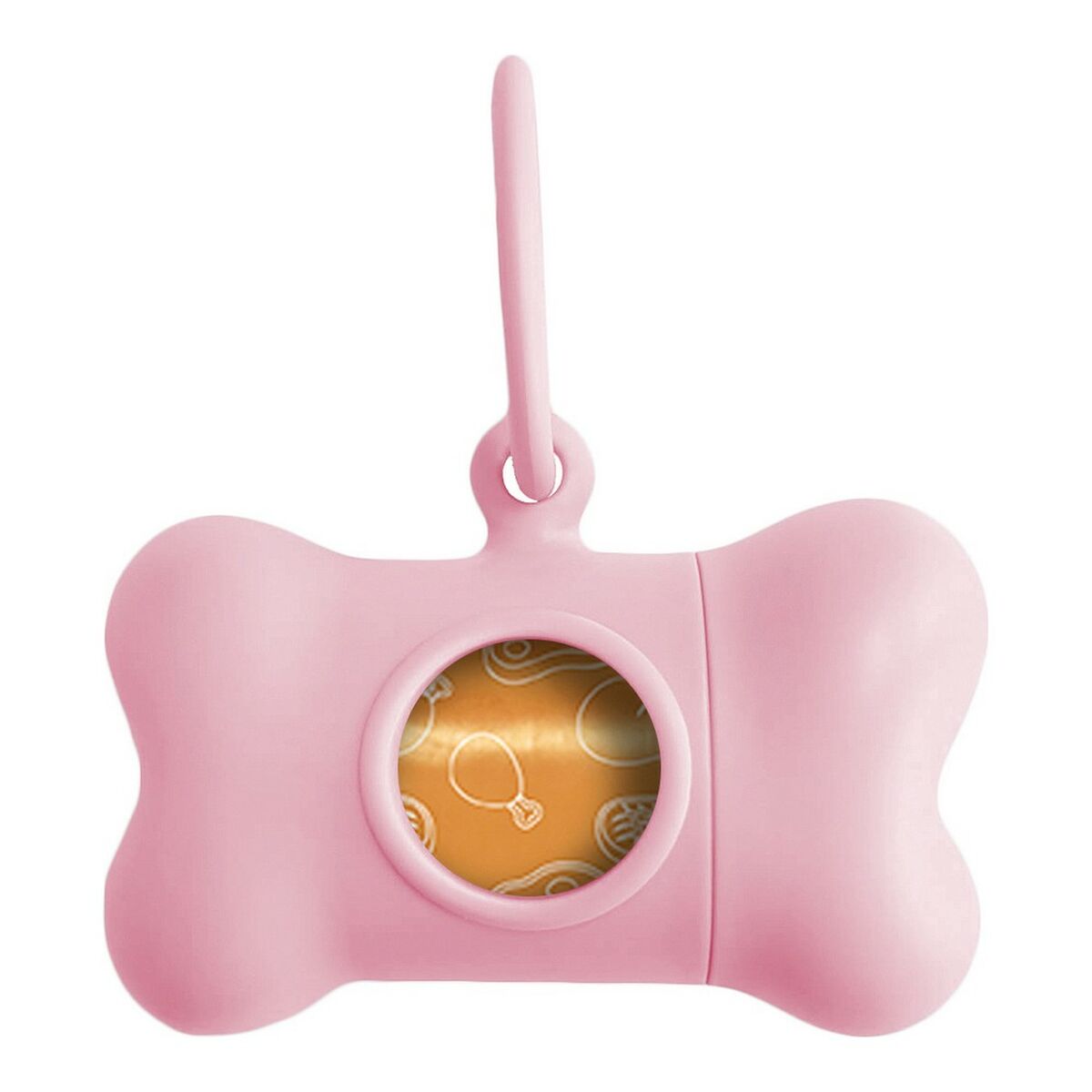 United Pets Bon Ton Provenzal Dog - Dispensador de bolsitas naranjas (8 x 4,2 x 5 cm)