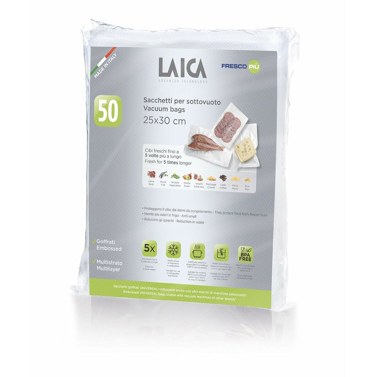 LAICA VT3510 Packaging Bags 25 x 30 cm 50 Pieces