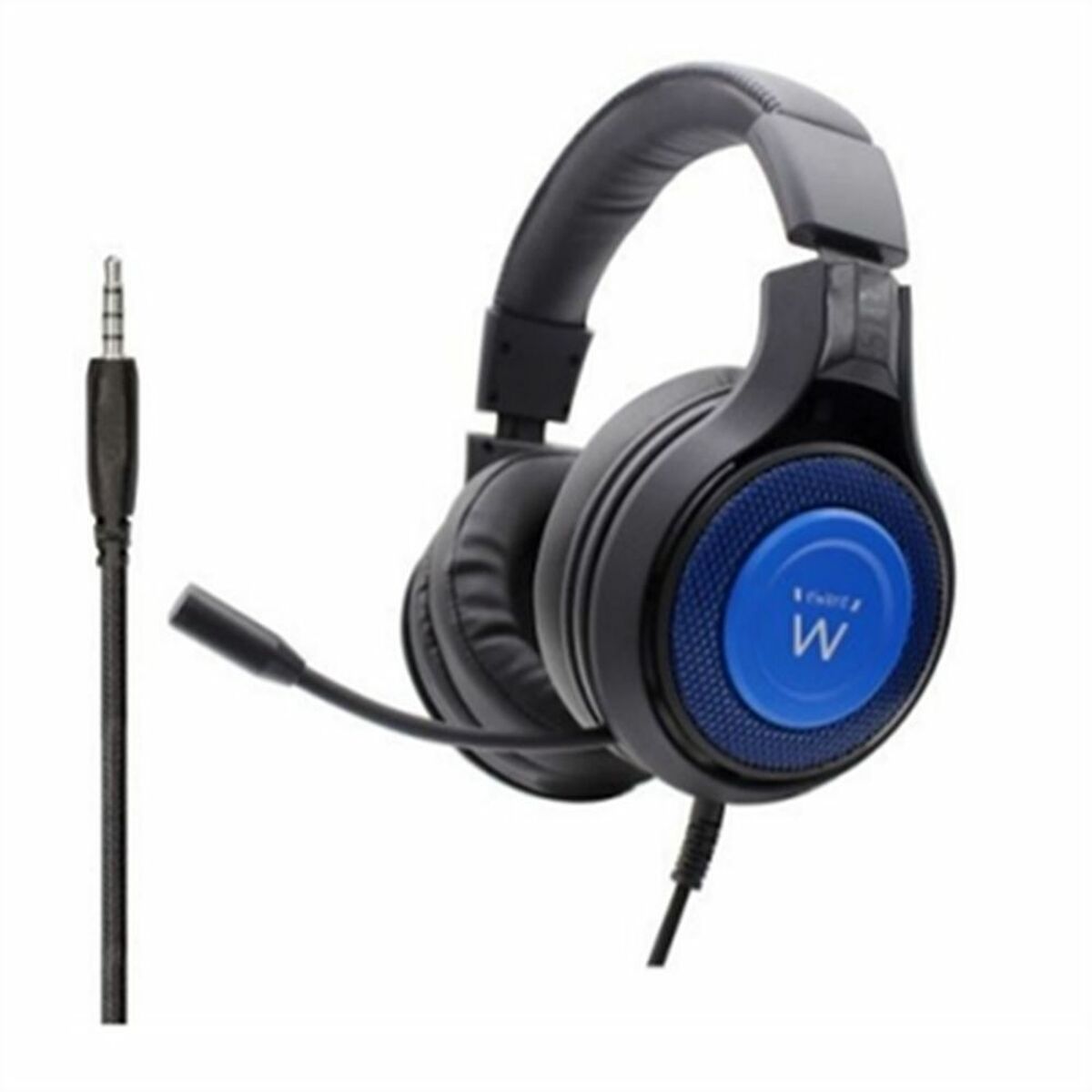 Ewent PL3322 Black/Blue Gaming Headset with Microphone